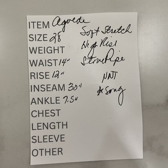 AGOLDE High Rise STOVEPIPE Jeans Women 28 Medium Blue SONG Wash SOFT STRETCH NEW - Picture 10 of 10